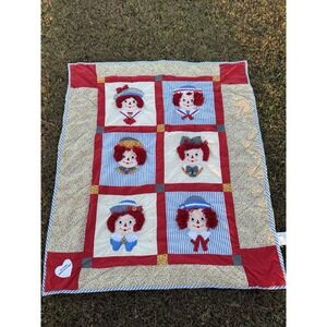 Vtg Applause  COUNTRY FARMHOUSE AND‎ ORIGINAL RAGGEDY ANN & ANDY RED HEAD QUILT
